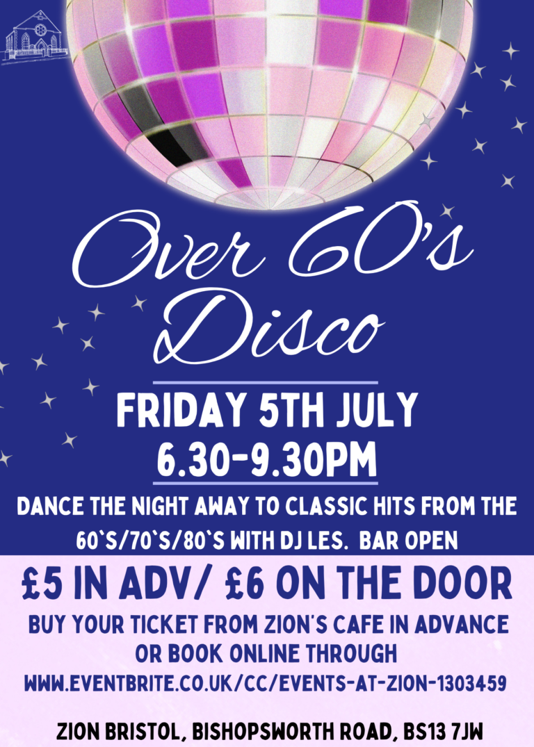 5th July Over 60's disco